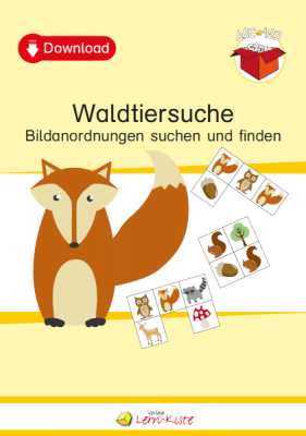 Konzentration, Wahrnehmung, Ausdauer, Freiarbeitsmaterial, Bildanordnungen, Waldtiere
