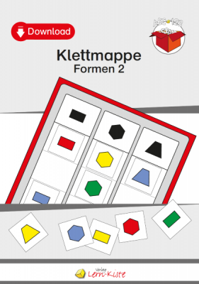 TEACCH, TEACCH Arbeitsmappe, TEACCH Klettmappe, TEACCH-Ansatz, Farben, Formen, geometrische Formen, Farbunterscheidung, Formunterscheidung, Motorik, Auge-Hand-Koordination
