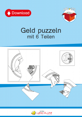 Geld, Euro, Münzen, Scheine, Puzzle