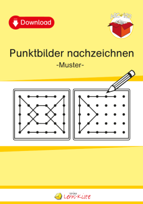 Punktbilder, Punktbilder nachzeichnen, Wahrnehmung, Konzentration, Ausdauer