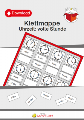 TEACCH, TEACCH Arbeitsmappe, TEACCH Klettmappe, TEACCH-Ansatz, Uhrzeit, Motorik, Auge-Hand-Koordination