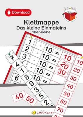 TEACCH, Multiplikation, ZR 100, Zahlenraum 100, Einmaleins, Kleines Einmaleins, 10er Reihe