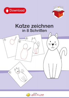 Katze zeichnen in 8 Schritten [Digital]