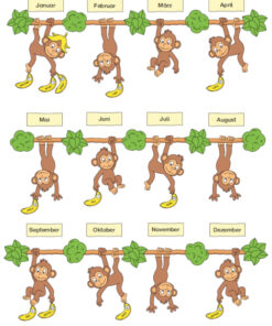Alternative view of Geburtstagskalender Affe [Digital]